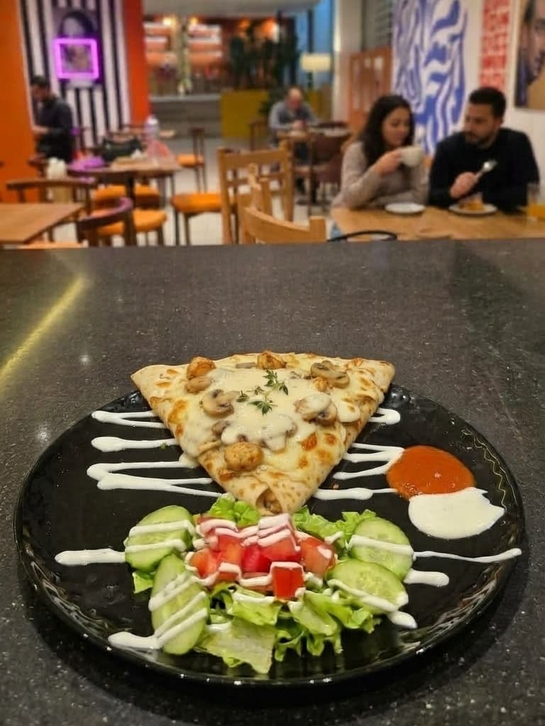 Chicken & Mushroom Crêpe